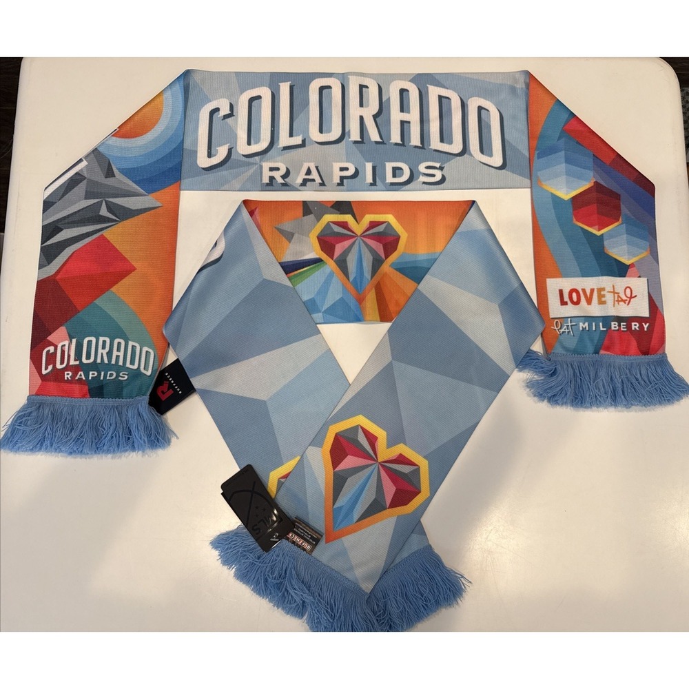 Ruffneck Colorado Rapids Scarf Unisex OS Multi Brand New Pat Milbery MLS Hook